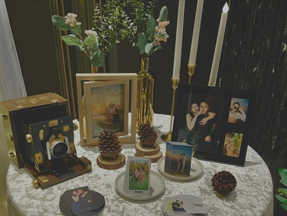 煦色韶光-相本桌佈置